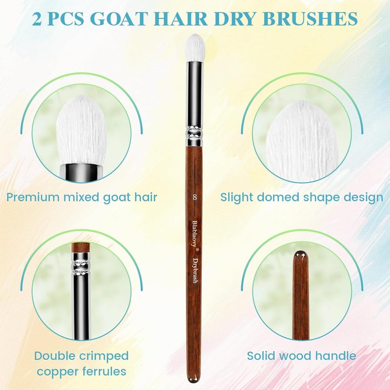 Blablaovy 12pcs Miniature Paint Brushes Drybrush Set, Detail Paint Brushes for Acrylics, Watercolor, Figurines Model, Face Painting, Piant by Number Kit for Adults - Triangular Handles (Brown) - Image 4